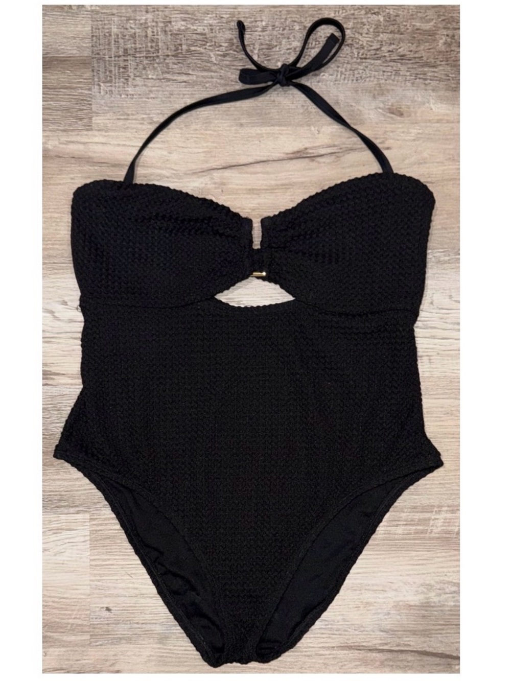 Women's Shade & Shore Black One Piece Swimsuit Size XL (16)